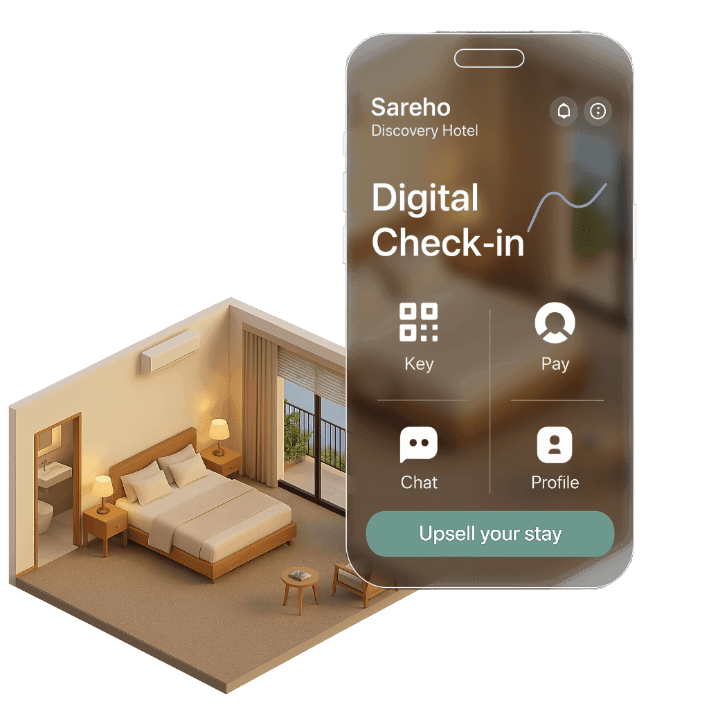 Gäste-App für digitalen Check-in und mobile Schlüssel